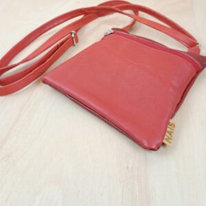 NAIS leather bag rood