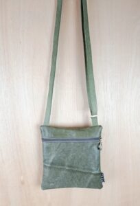 NAIS leather bag camo green