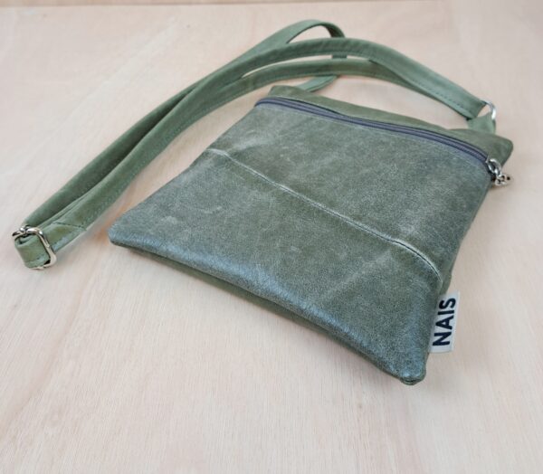 NAIS leather bag camo green