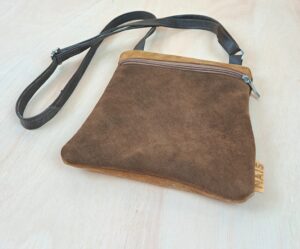 NAIS leather bag donkerbruin