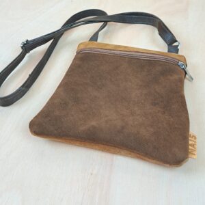 NAIS leather bag donkerbruin