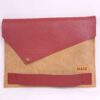 NAIS leren laptophoes rood