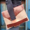 Laptophoes 100% leer rood suède 13" - Afbeelding 5