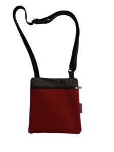 nais leather bag brown red